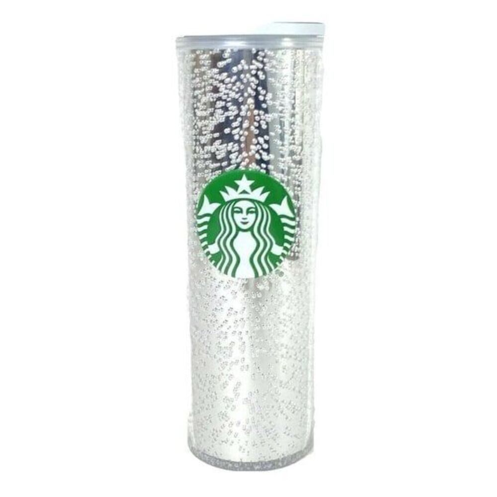 NWT Starbucks Holiday 2020 Silver Bubble Effervescent Hot Tumbler Cup 16oz